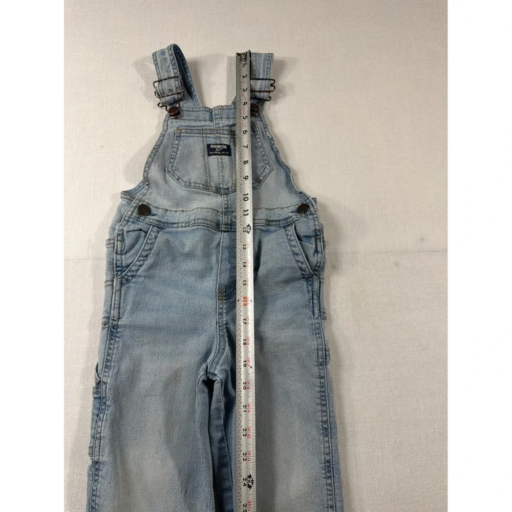 OshKosh‎ Bgosh Kids Light Wash Denim Carpenter Overalls 4T vintage